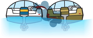 Exhaust from another vessel