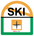 No skiing north of the sign