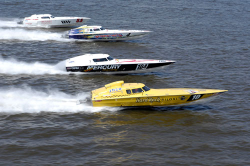 Drag Drag boat racing is a lot like land drag racing 