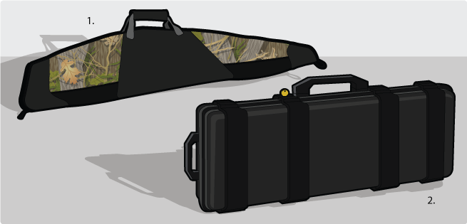 Padded & hard-sided case Padded & hard-sided case