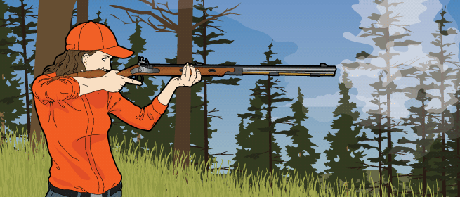 Firing a Flintlock Firing a Flintlock