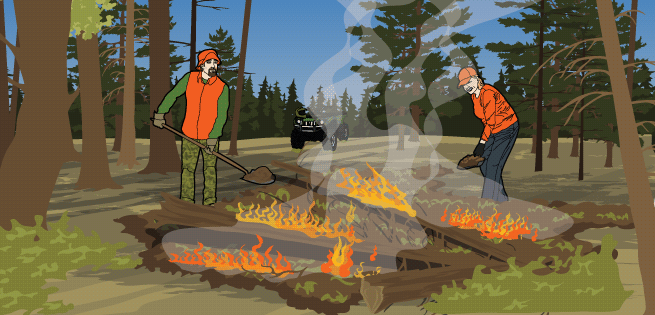 Selective Burning of Land